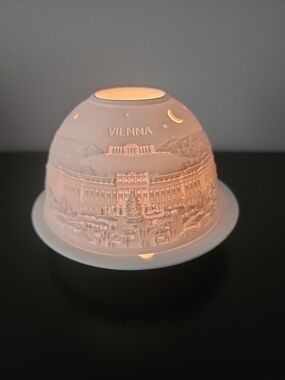 Hellmann Versand Lithophane Candle Holder Starlight Vienna Fairy Light Germany